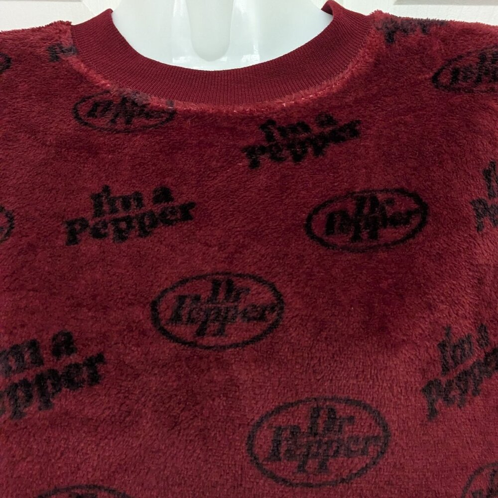 Dr Pepper Women's Cozy Sweater Red With Black Logo Size XSmall NWT - Picture 2 of 9